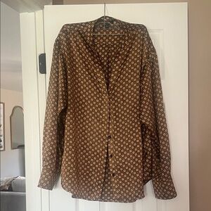 Sanctuary Floral Brown Shirt